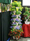 (12) LARGE Stackable Planters Planters - Use Mr Stacky Pots with any Grow Medium - Great For Soil Gardening, Hydroponics, and Aquaponics - Build Your Own Large Stacking Container Garden System - For Growing Strawberry, Vegetable, Herbs, Lettuce, Pepper...