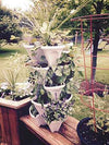 (6) DIY LARGE 18" Stackable Planters - Vertical Gardening Pots With Soil, Hydroton, Vermiculte, Perlite, or Coco Fiber - Perfect for Hydroponics and Aquaponics Too - Build Your Own Stacking Vertical Container Gardening System - For Growing Strawberries...