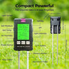 6-in-1 Soil Moisture Meter, 2026 New Digital Plant Temperature/Soil Moisture Test & PH Meter/Sunlight Intensity, Large Dial Soil Tester for Indoor & Outdoor Gardening, Lawn, Farm (1PCS)
