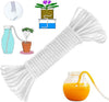 ORIMERC 100ft 1/6" Plants Self Watering Rope Hydroponic Capillary Wick, Automatic Waterer for Indoor Outdoor Potted Flower Planter, Keep Tomato Orchid Seedling Moisture, Passive Bottom Watering System
