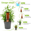 12 Pcs Self Watering Spikes Small Terracotta Plant Watering Stakes Devices Vacation Self-Watering Stakes for Indoor/Outdoor Plants - DGrove