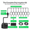 VIVOSUN Automatic Drip Irrigation Kit, Smart Watering System with 16 Drip Emitters, 4mm Fast Flow, App-Controlled A10 GrowHub, Quiet 15W Pump, Anti-Siphon & Filtered for Indoor & Outdoor Plants
