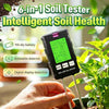 6-in-1 Soil Moisture Meter, 2026 New Digital Plant Temperature/Soil Moisture Test & PH Meter/Sunlight Intensity, Large Dial Soil Tester for Indoor & Outdoor Gardening, Lawn, Farm (1PCS)