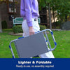 Aimerla K5 Foldable Kneeler Seat - Heavy Duty (Detachable Cloud Kneeler Pad) - Garden Stool - 2 Large Tool Bags - Portable Bench for Indoor & Outdoor