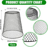 Chicken Wire Cloche Plant Covers - Garden Plant Cloche Metal Heavy Duty Plant Protectors from Animals for Keeping Bunnies Chicken Squirrels Birds Other Out (10, Black)