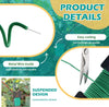(2 Reel) Soft Plant Ties, Garden Ties TPR Flexible Durable Heavy Duty Twist Wire for Twine Tomatos Branches Vines and Tying Up Cable Wires (Green)(φ3.5mm，26feet)
