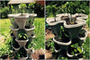 (12) LARGE Stackable Planters Planters - Use Mr Stacky Pots with any Grow Medium - Great For Soil Gardening, Hydroponics, and Aquaponics - Build Your Own Large Stacking Container Garden System - For Growing Strawberry, Vegetable, Herbs, Lettuce, Pepper...