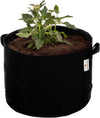 Grow Bags: 5-Pack (Size: 15 Gallon): 300gsm Black Felt Fabric, Biodegradable and eco-Friendly Material. (Handles + Dumping Handles-pat.Pend).