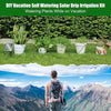 Solar Automatic Drip Irrigation Kit System, JIYANG Solar Powered Auto Easy DIY Watering Device Supported Pots Plants, 6-12 Timing Modes With Anti-Siphoning Device (Expansion Kit/Extra Accessories Kit)