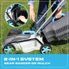 40V Cordless Lawn Mower with Brushless Motor - 13 Inch Lightweight 2-in-1 Push Mower, 5 Adjustable Cutting Heights, Low Noise & 40V Lithium-Ion Battery Included, Ideal for Small Yards - DGrove